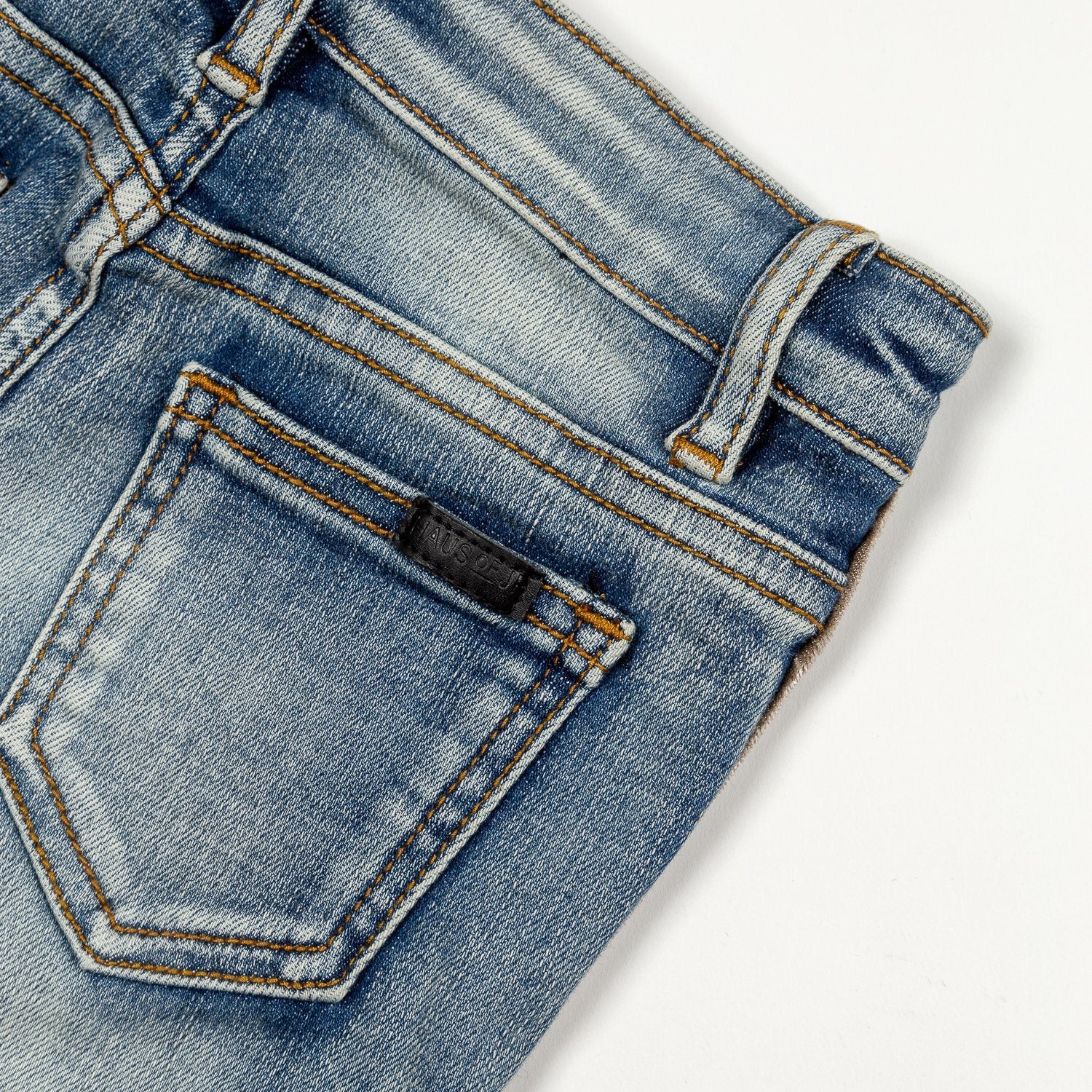 Violet Velour Biker Denim (Indigo Silver) - Haus of JR