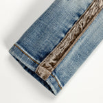 Violet Velour Biker Denim (Indigo Silver) - Haus of JR