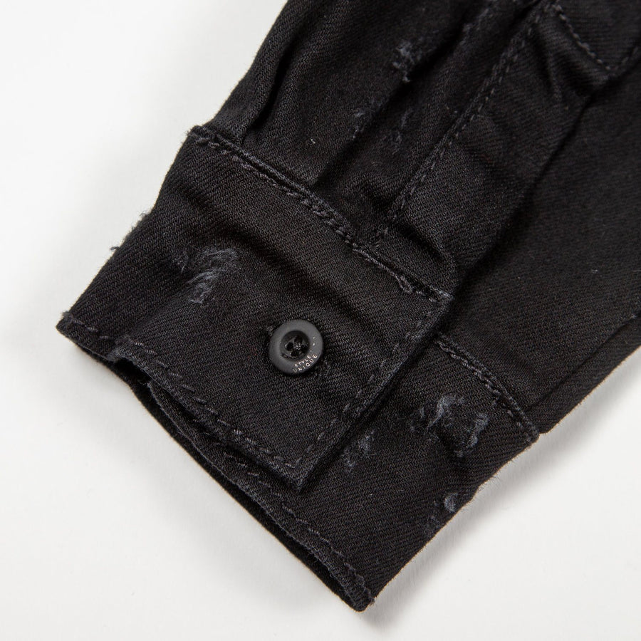 Asher Hooded Denim Shirt - Haus of JR