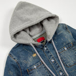 Asher Hooded Denim Shirt - Haus of JR