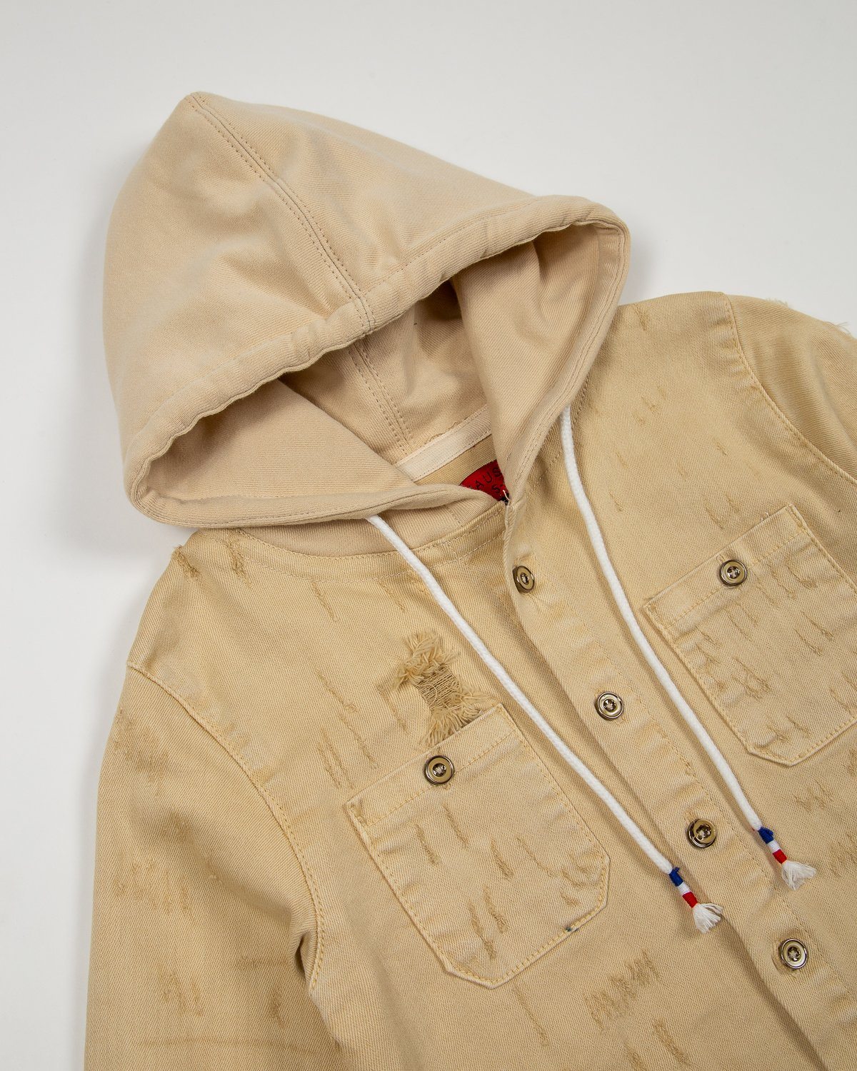 Asher Hooded Denim Shirt - Haus of JR