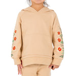 Miles Floral Hoodie (Khaki) - Haus of JR