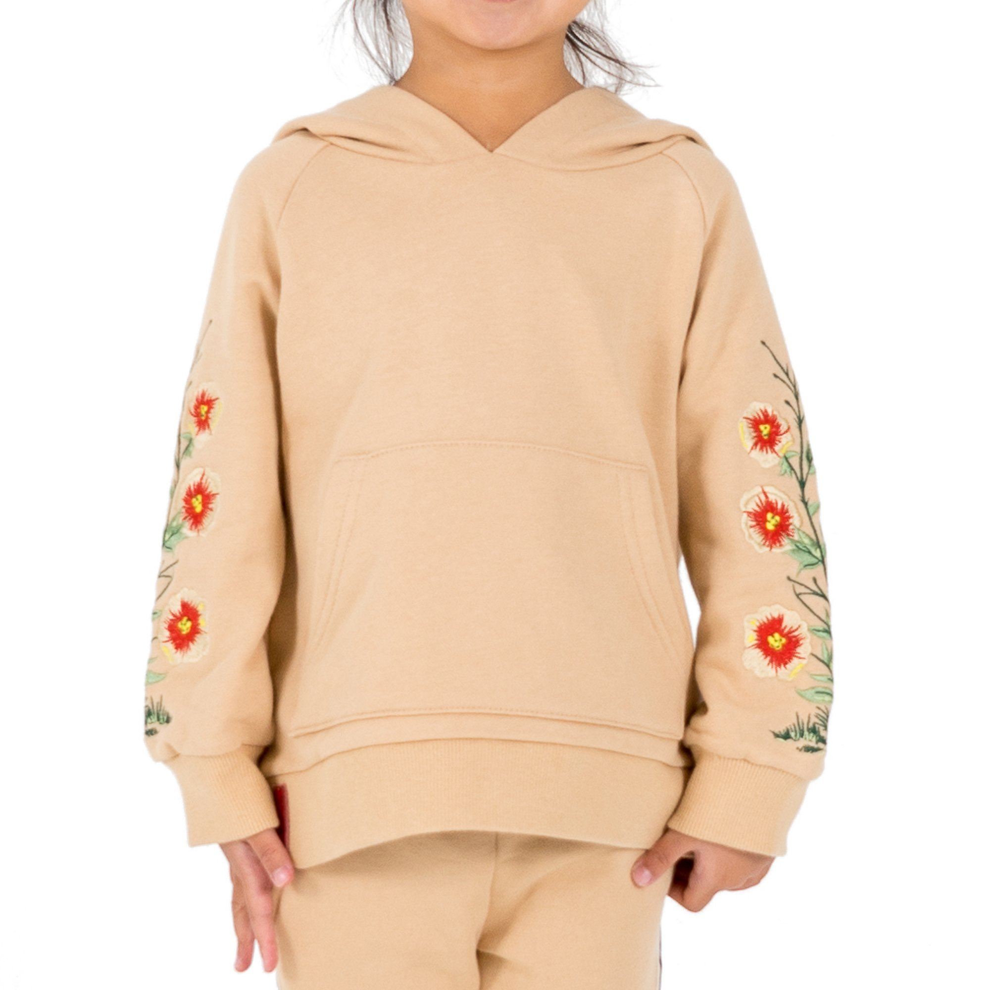 Miles Floral Hoodie (Khaki) - Haus of JR
