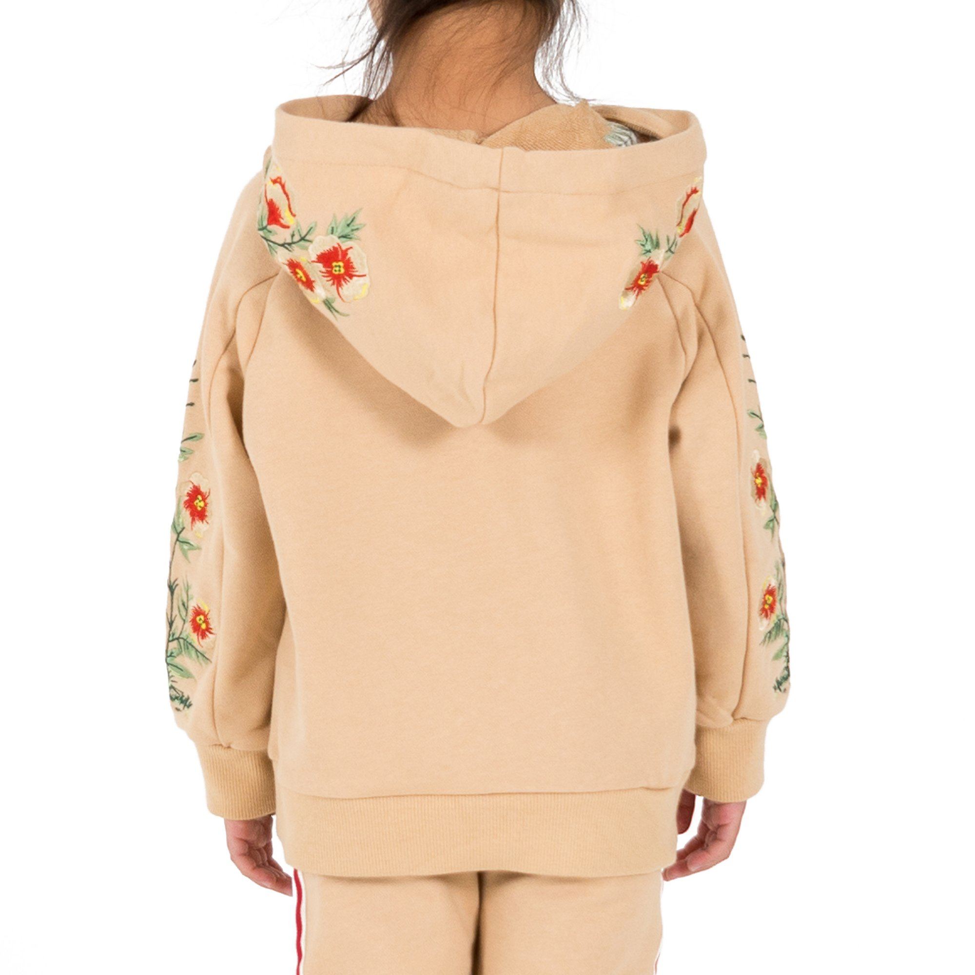 Miles Floral Hoodie (Khaki) - Haus of JR