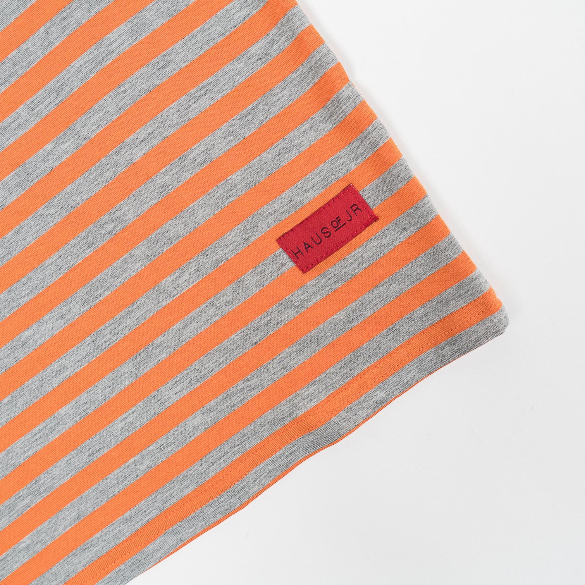 Orion Stripe Tee (Orange) - Haus of JR