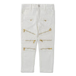 Pucci Zip Denim (White) - Haus of JR