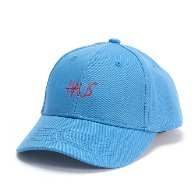 Skylar Script Snapback Hat (Blue) - Haus of JR
