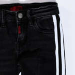 Leonard Striped Denim (White Stripe) - Haus of JR