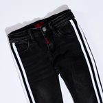 Leonard Striped Denim (White Stripe) - Haus of JR