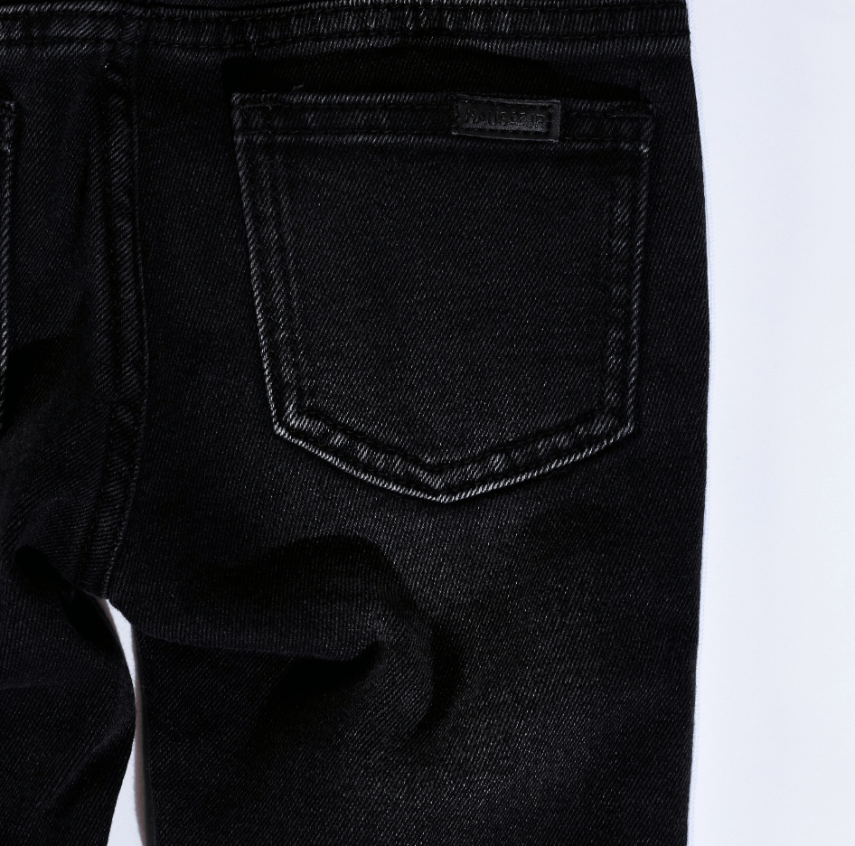Leonard Striped Denim (White Stripe) - Haus of JR