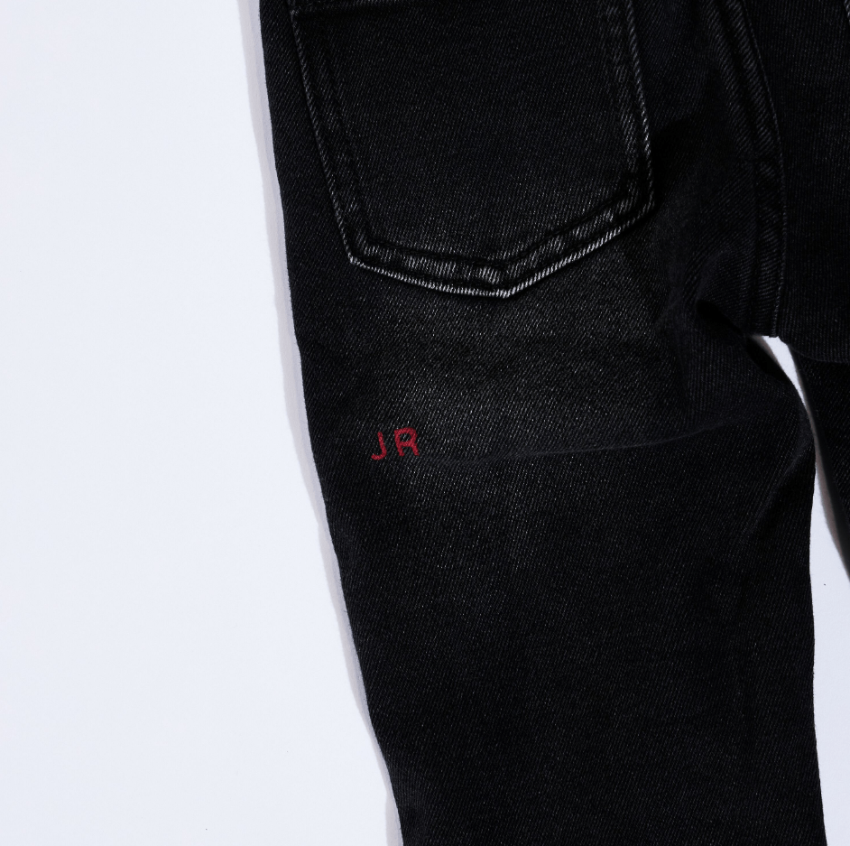 Leonard Striped Denim (White Stripe) - Haus of JR