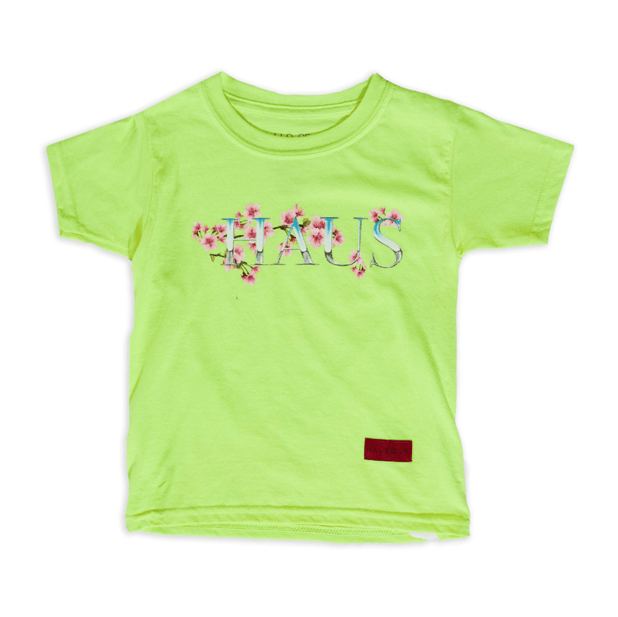 Chrome Blossom Tee (Neon) - Haus of JR