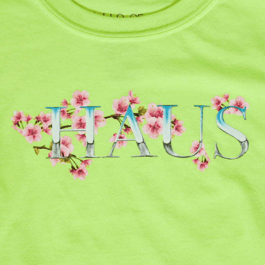 Chrome Blossom Tee (Neon) - Haus of JR
