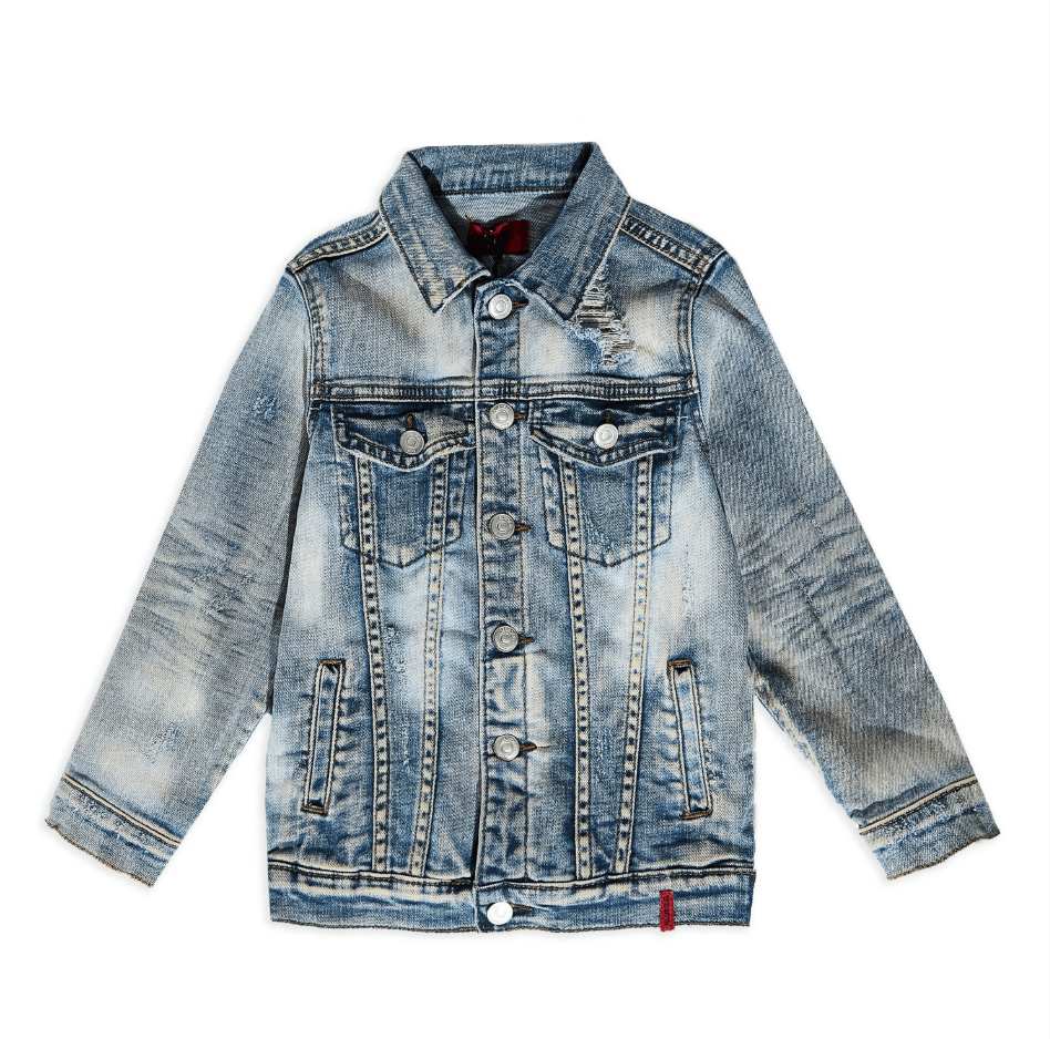 James Denim Jacket (Faded Indigo) - Haus of JR