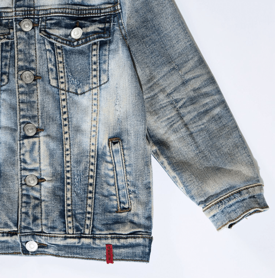 James Denim Jacket (Faded Indigo) - Haus of JR