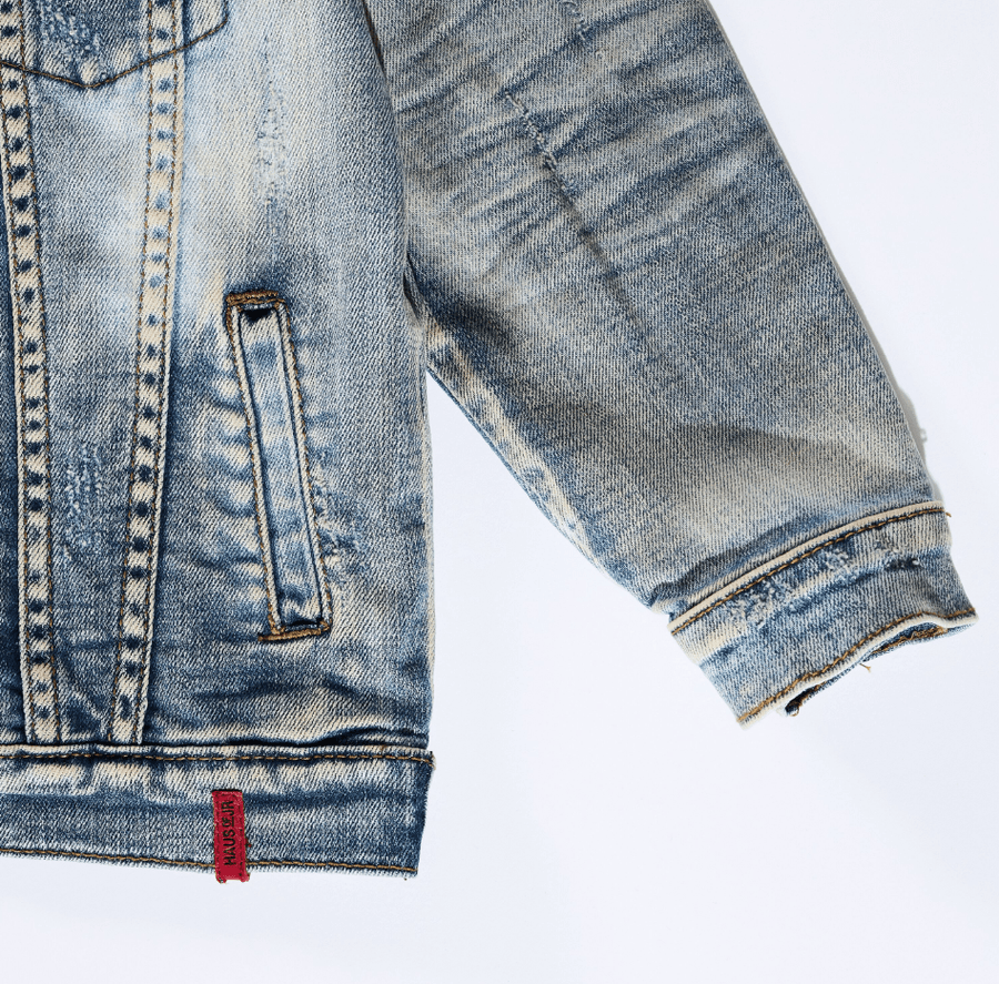 James Denim Jacket (Faded Indigo) - Haus of JR