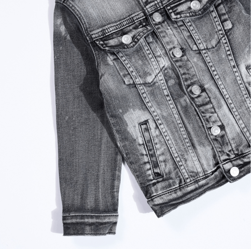 Johnson Denim Jacket (Grey) - Haus of JR