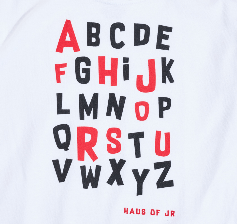 Alphabet Tee - Haus of JR