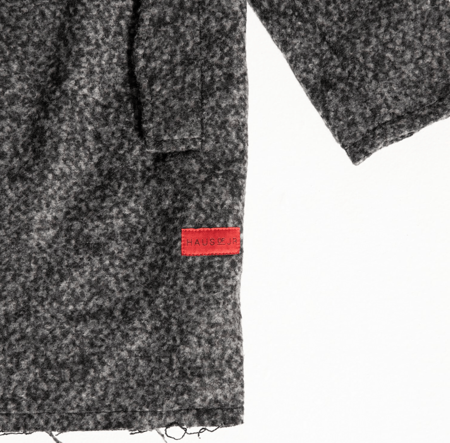 Drake Raw Edge Peacoat (Speckle) - Haus of JR