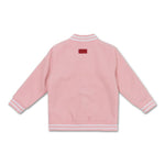 Teddy Varsity Jacket (Powder Pink) - Haus of JR