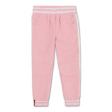Teddy Varsity Moto Pants (Powder Pink) - Haus of JR