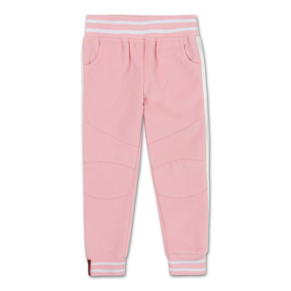 Teddy Varsity Moto Pants (Powder Pink) - Haus of JR