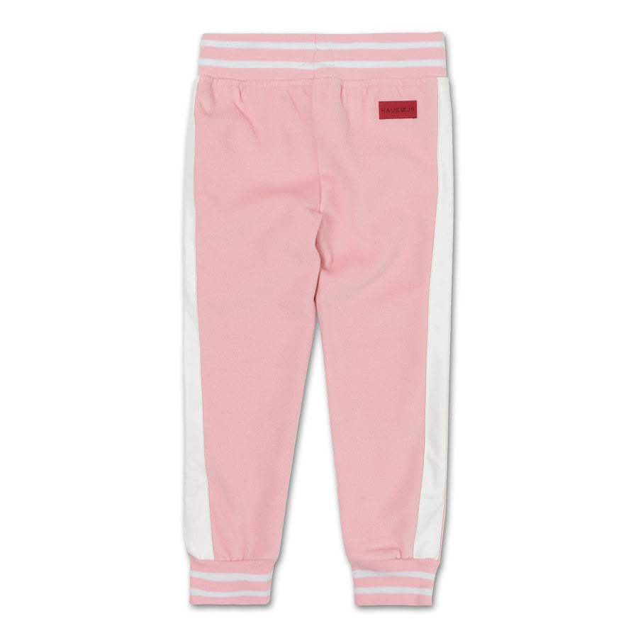 Teddy Varsity Moto Pants (Powder Pink) - Haus of JR