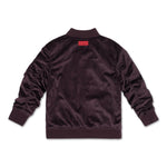 Viola Velour Bomber Jacket (Violet) - Haus of JR