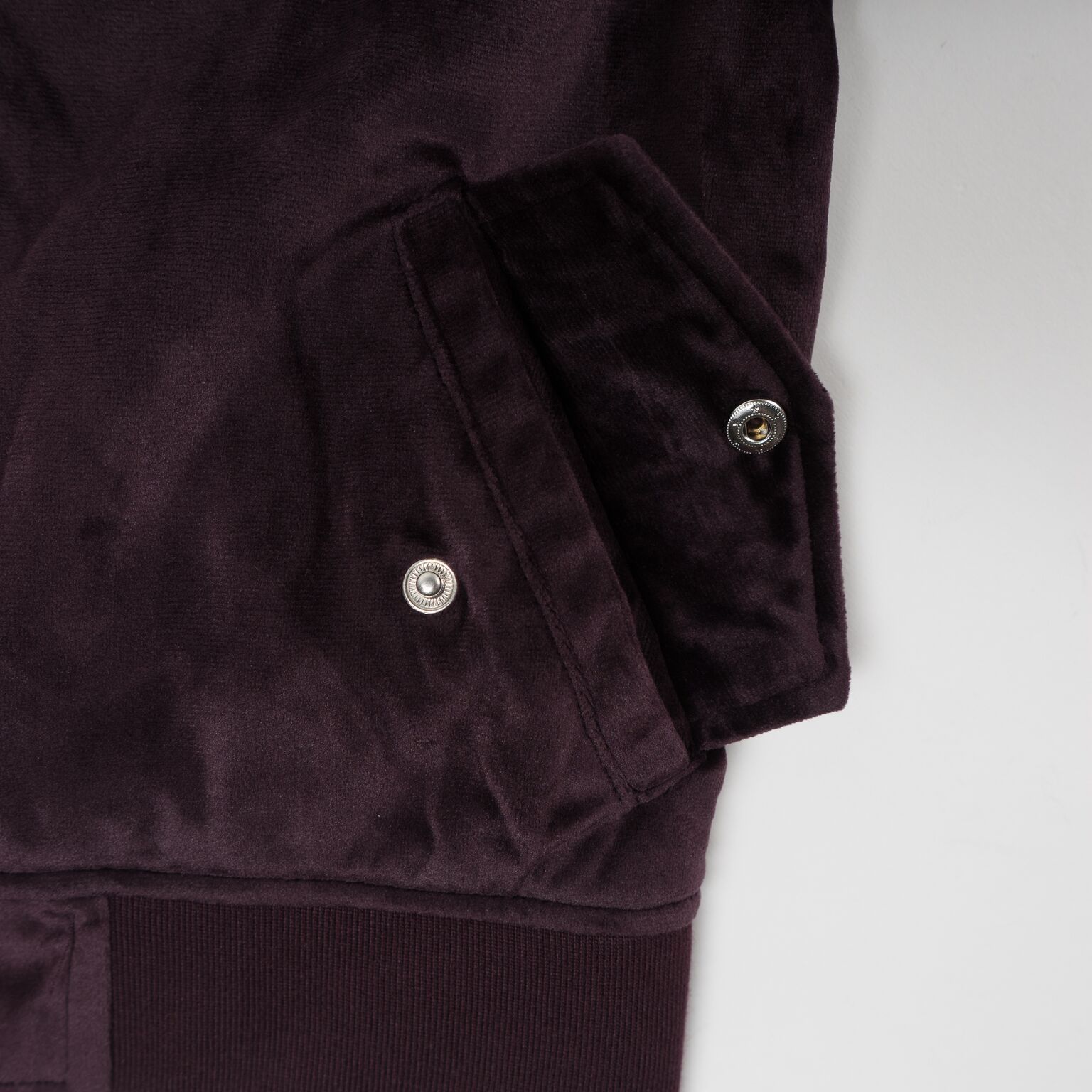 Viola Velour Bomber Jacket (Violet) - Haus of JR