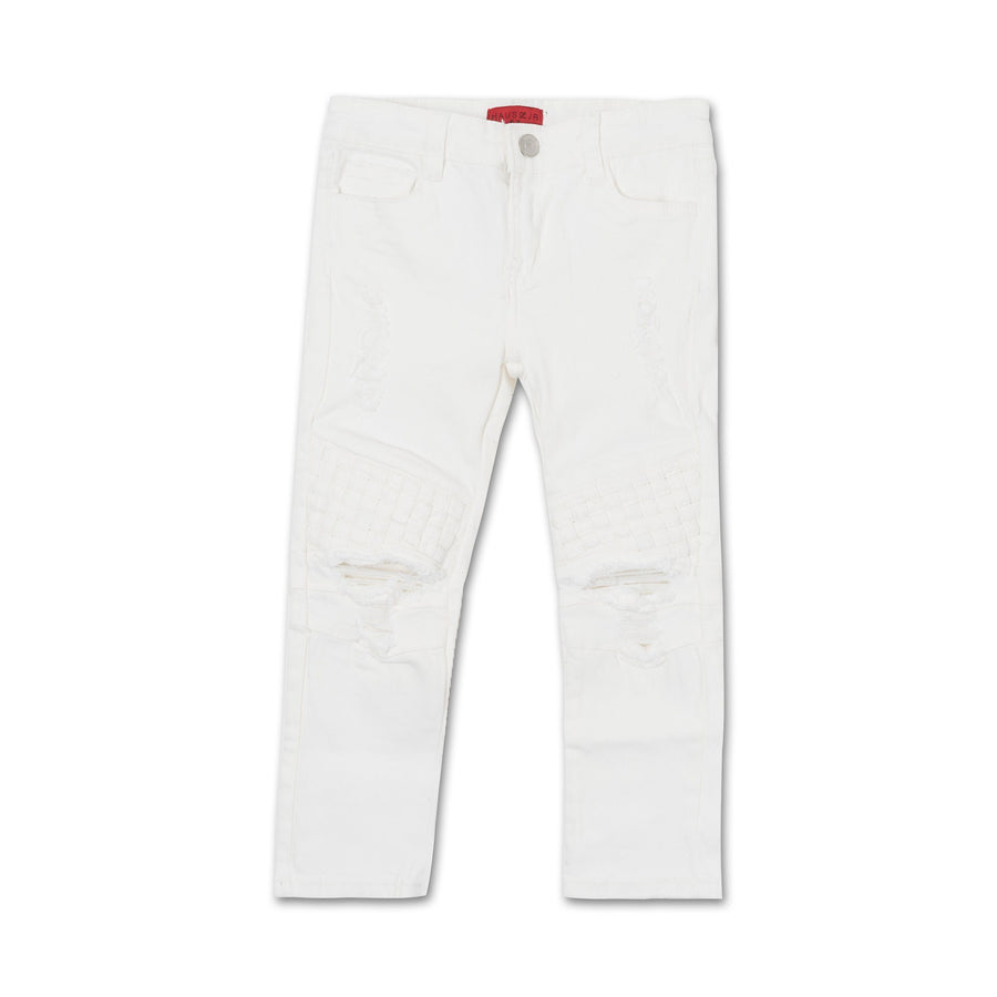 Zanotti Basket Denim (White) - Haus of JR