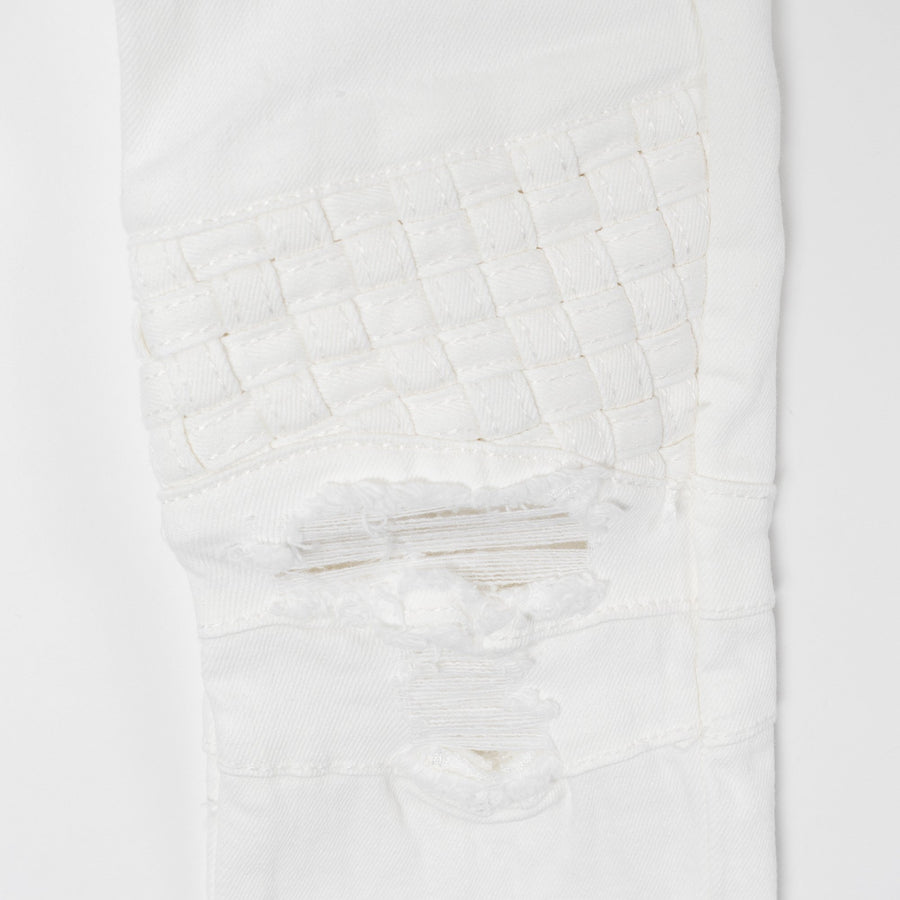 Zanotti Basket Denim (White) - Haus of JR