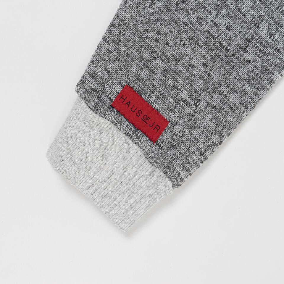 Arthur Rib Neck Hoodie (Grey) - Haus of JR