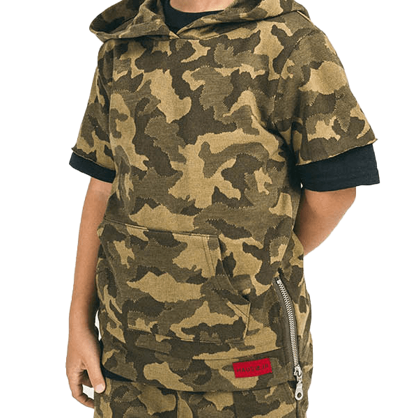 Camo Jordan S/S Hoodie - Haus of JR