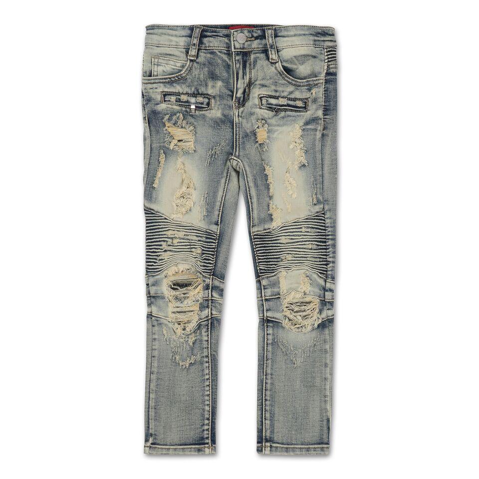 Clayton Biker Denim (Distressed Tint Wash) - Haus of JR