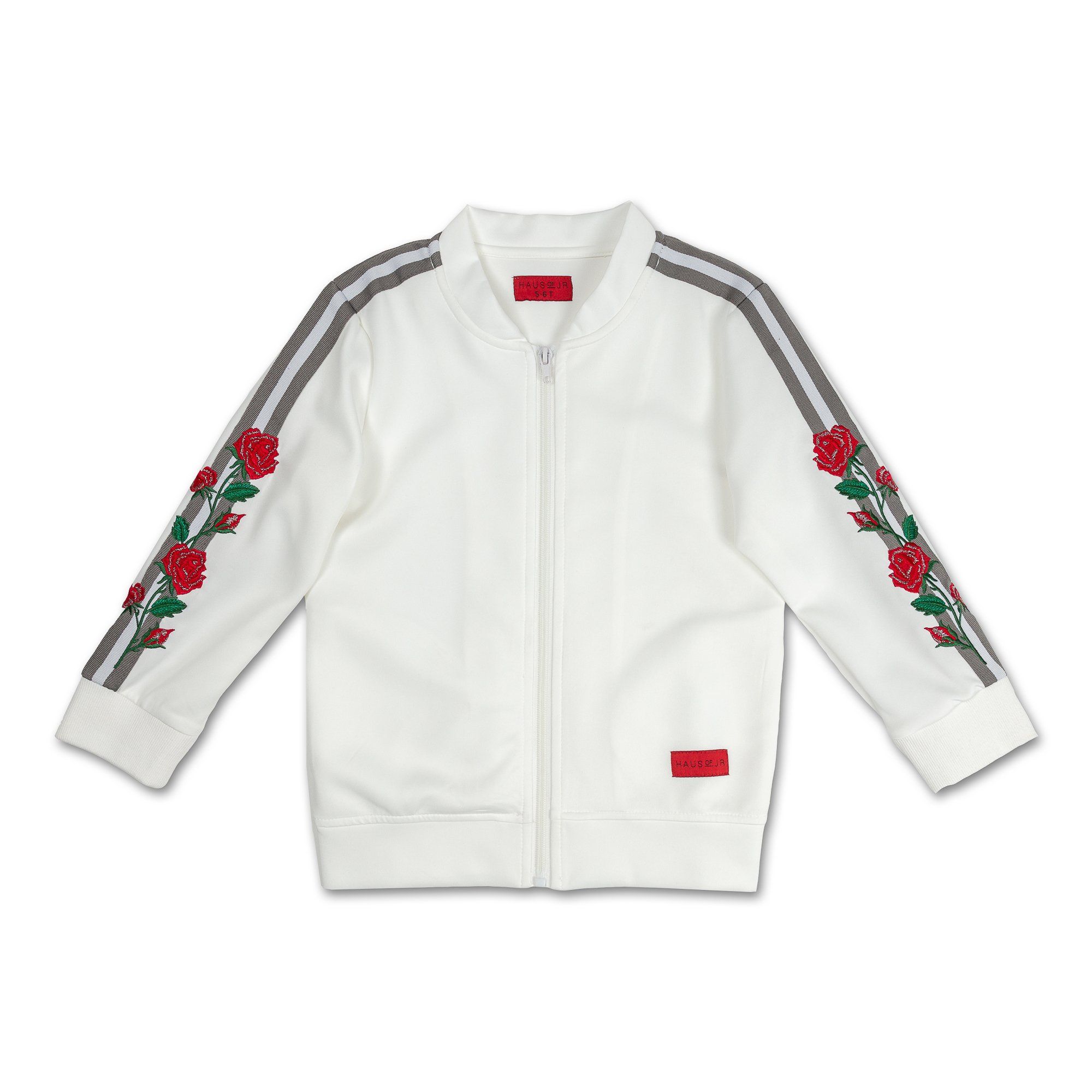 Haiden Track Jacket (White) - Haus of JR