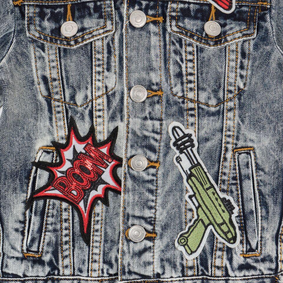 Jeffery Space Patch Jacket (Indigo Acid Wash) - Haus of JR