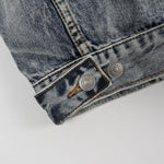 Jeffery Space Patch Jacket (Indigo Acid Wash) - Haus of JR