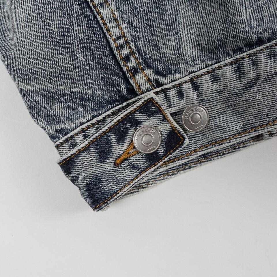 Jeffery Space Patch Jacket (Indigo Acid Wash) - Haus of JR