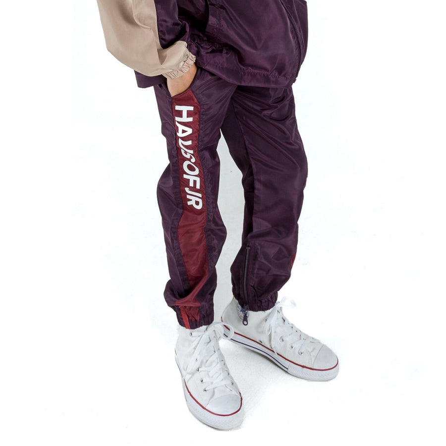 Mason Windbreaker Pant (Maroon) - Haus of JR