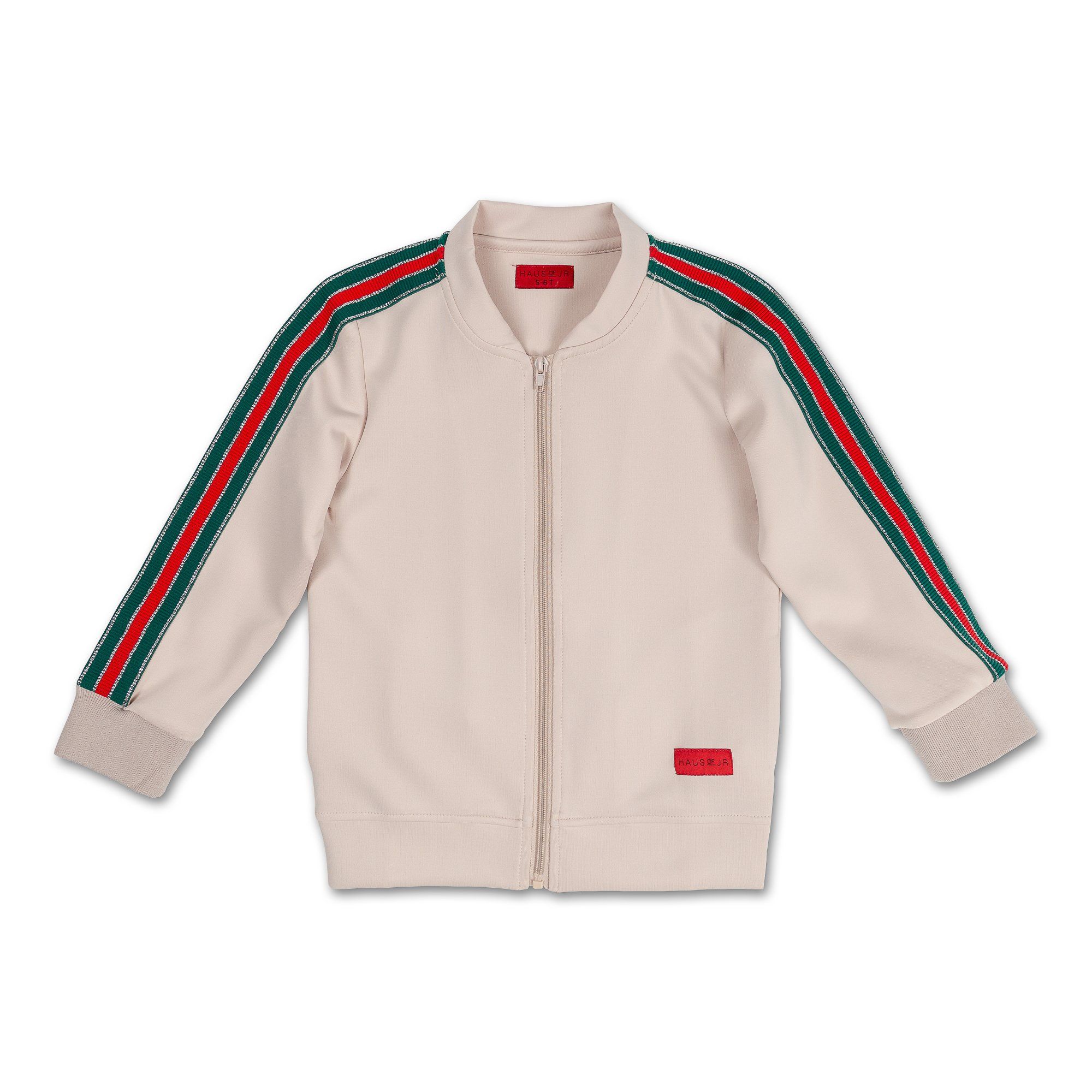 Reese Track Jacket (Creme) - Haus of JR