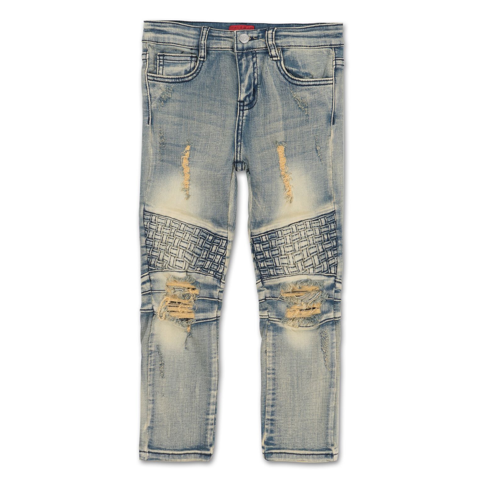 Walton Weave Biker Denim (Light Sandwash) - Haus of JR