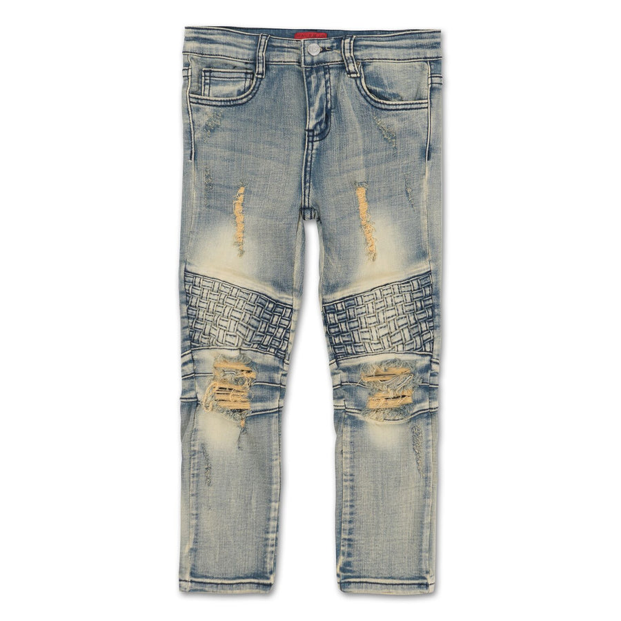 Walton Weave Biker Denim (Light Sandwash) - Haus of JR