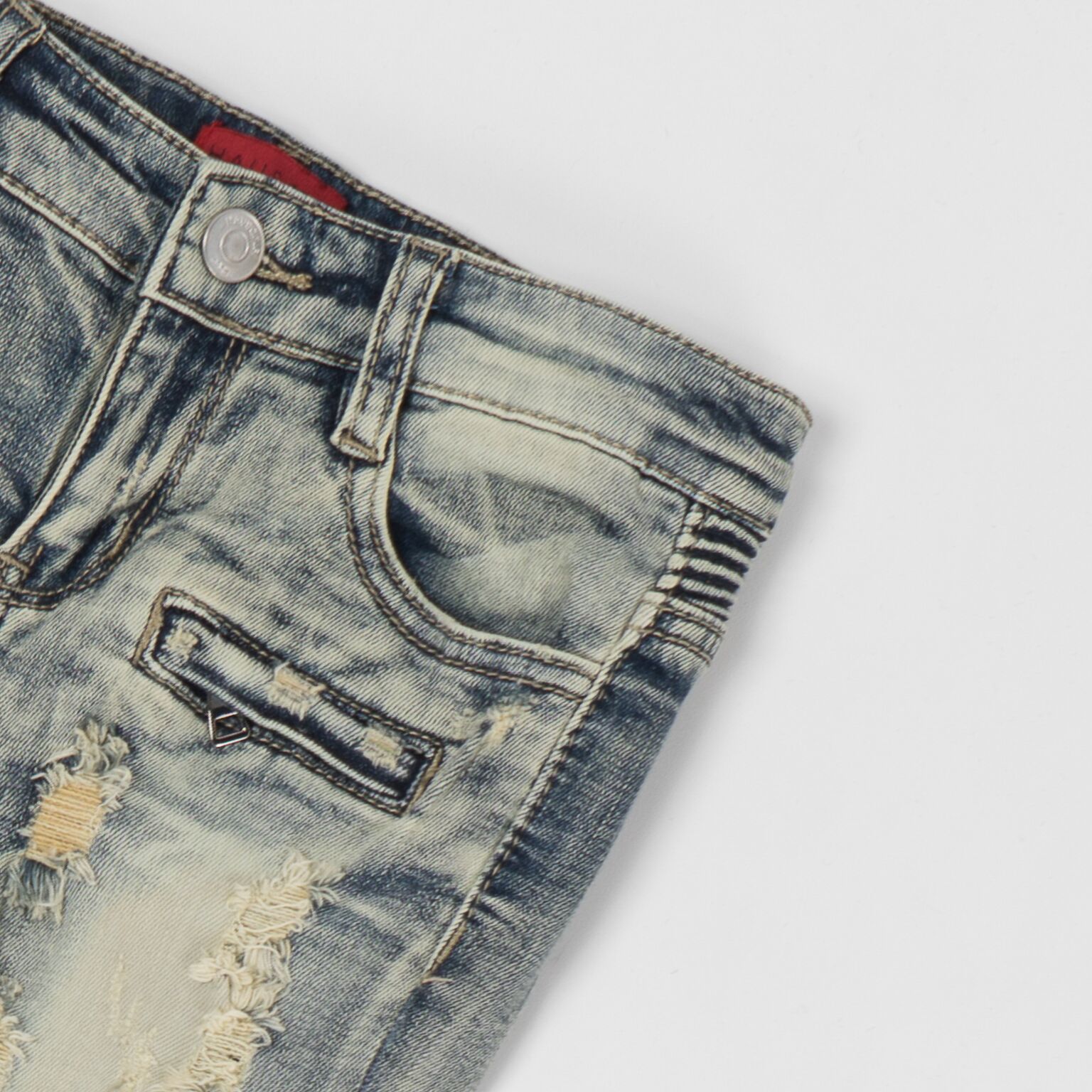 Walton Weave Biker Denim (Light Sandwash) - Haus of JR