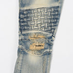 Walton Weave Biker Denim (Light Sandwash) - Haus of JR