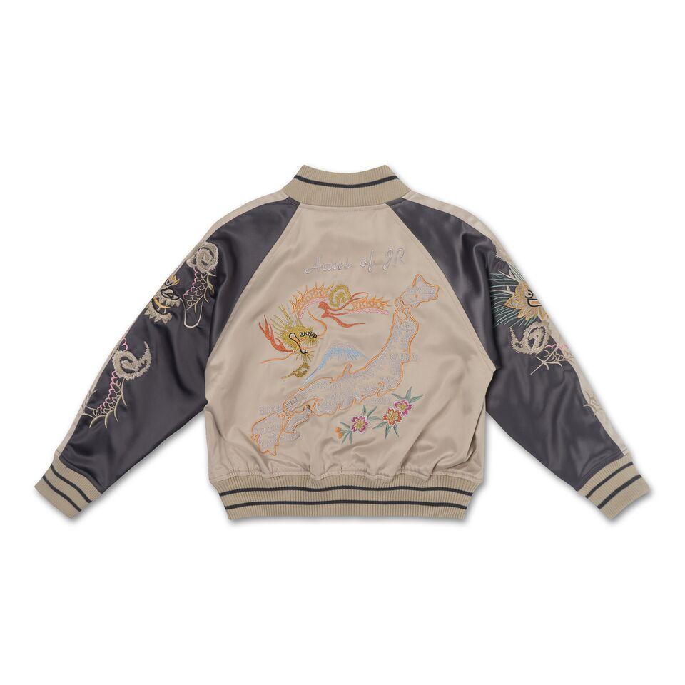 Wyatt Souvenir Jacket (Creme/Light Plum) - Haus of JR