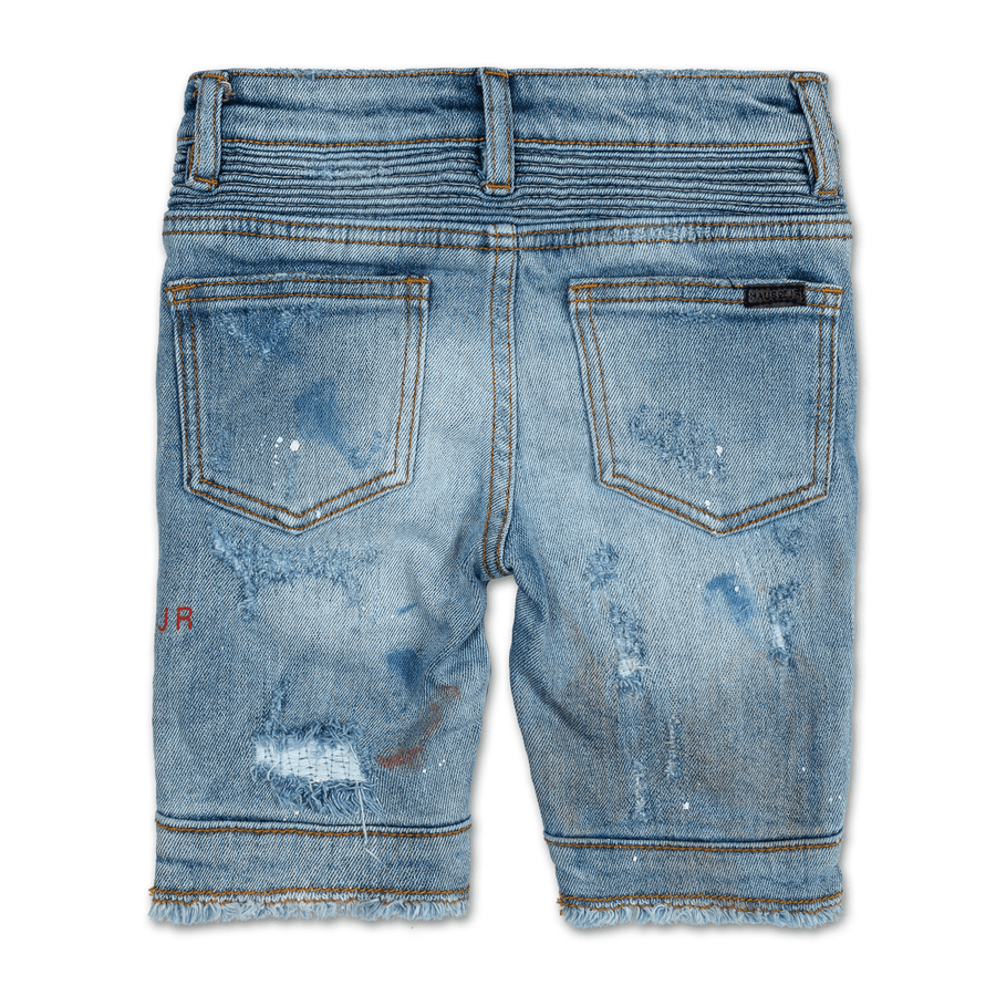 Xander Biker Denim Shorts - Haus of JR